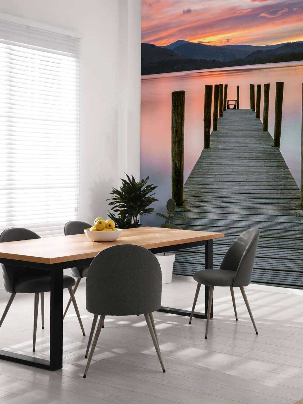 Ponteggi al tramonto rosa