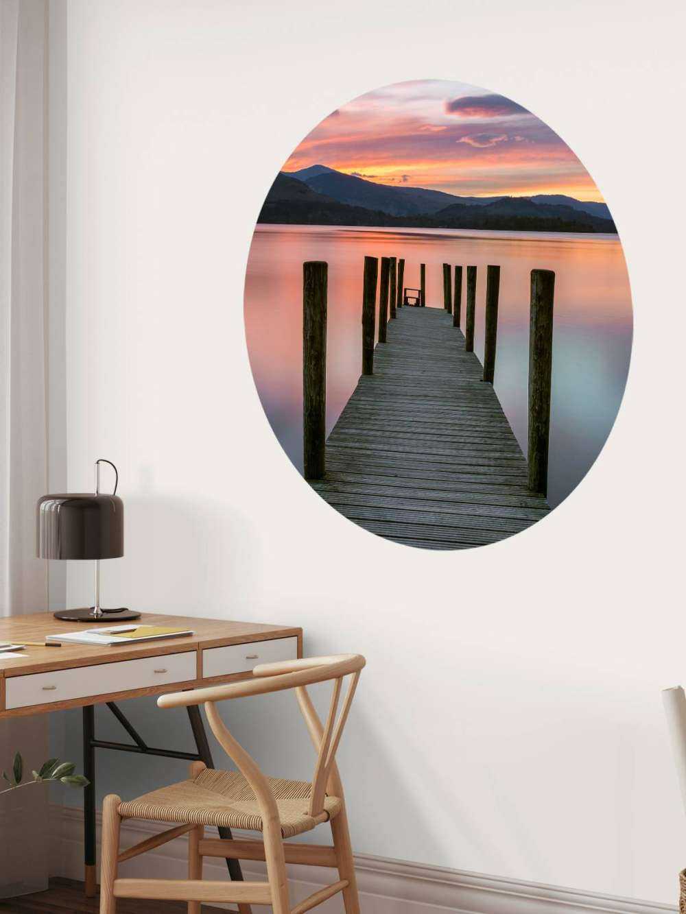 Ponteggi al tramonto rosa