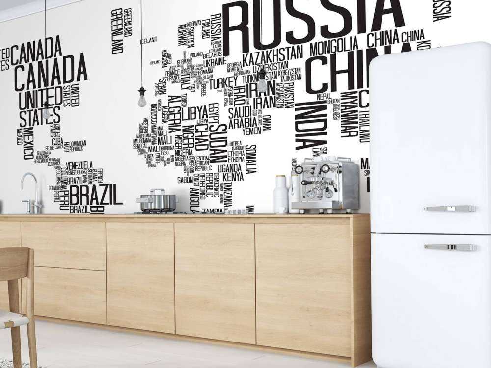 Mappa tipografica del mondo