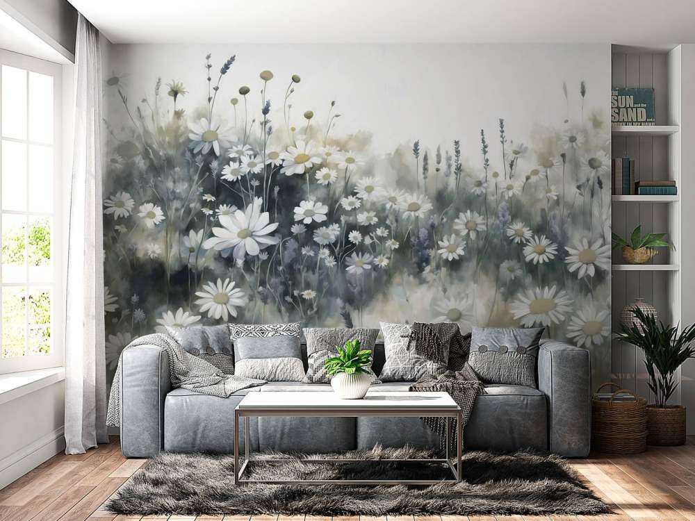 Campo di Margherite Silenziose Verde