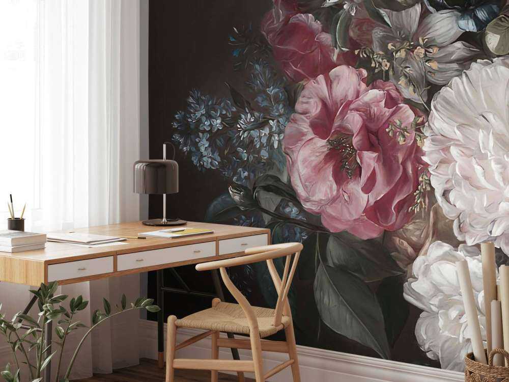 Bouquet con lilla rosa