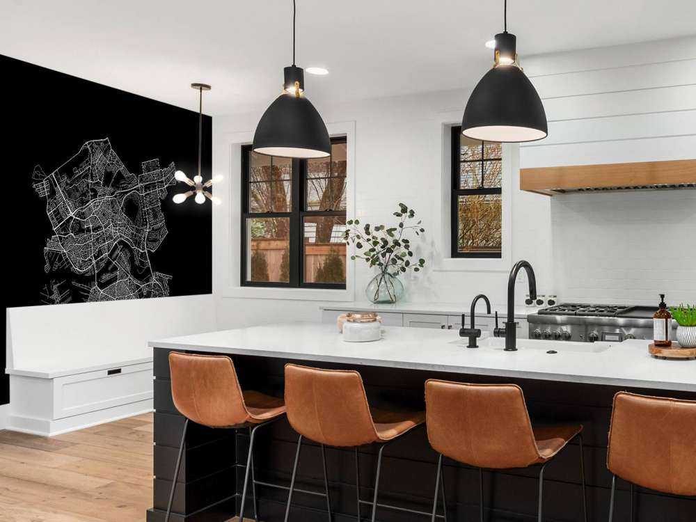 Mappa di Rotterdam, nero