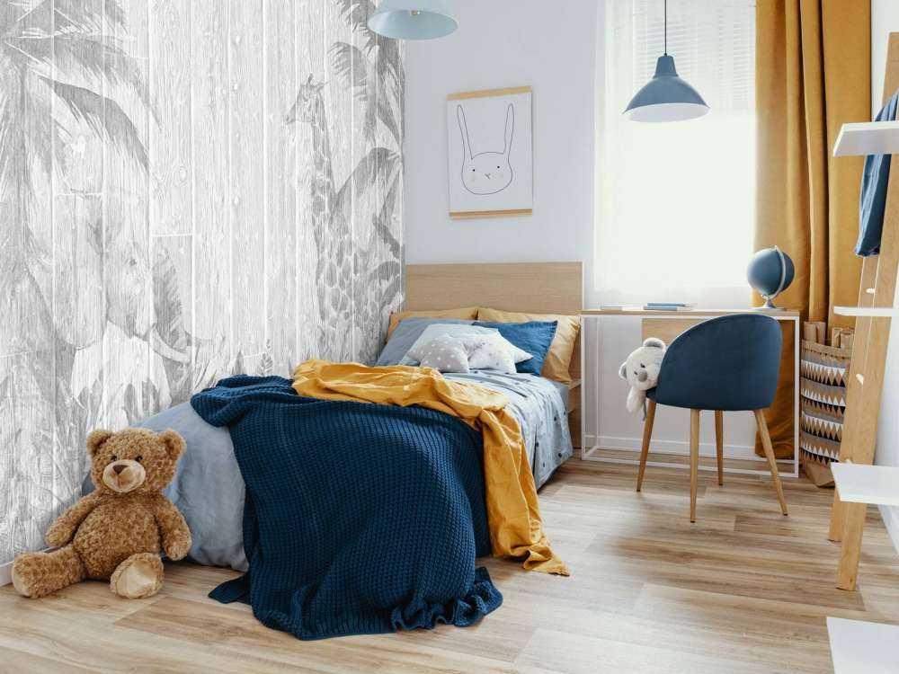 Animali della giungla su legno