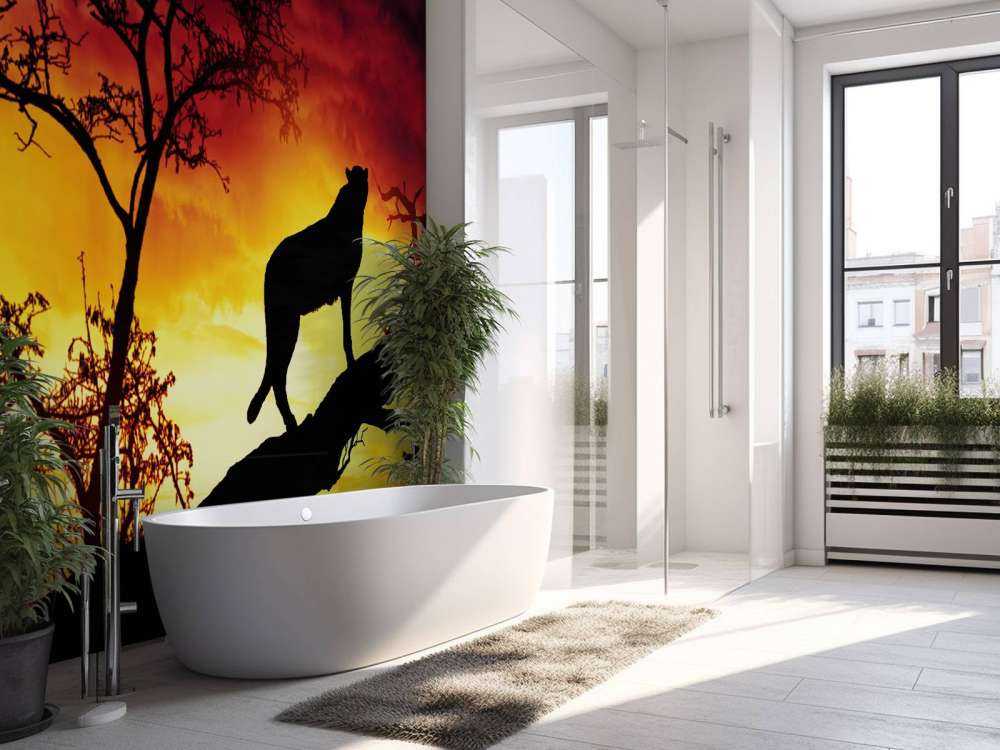 Ghepardo su un albero