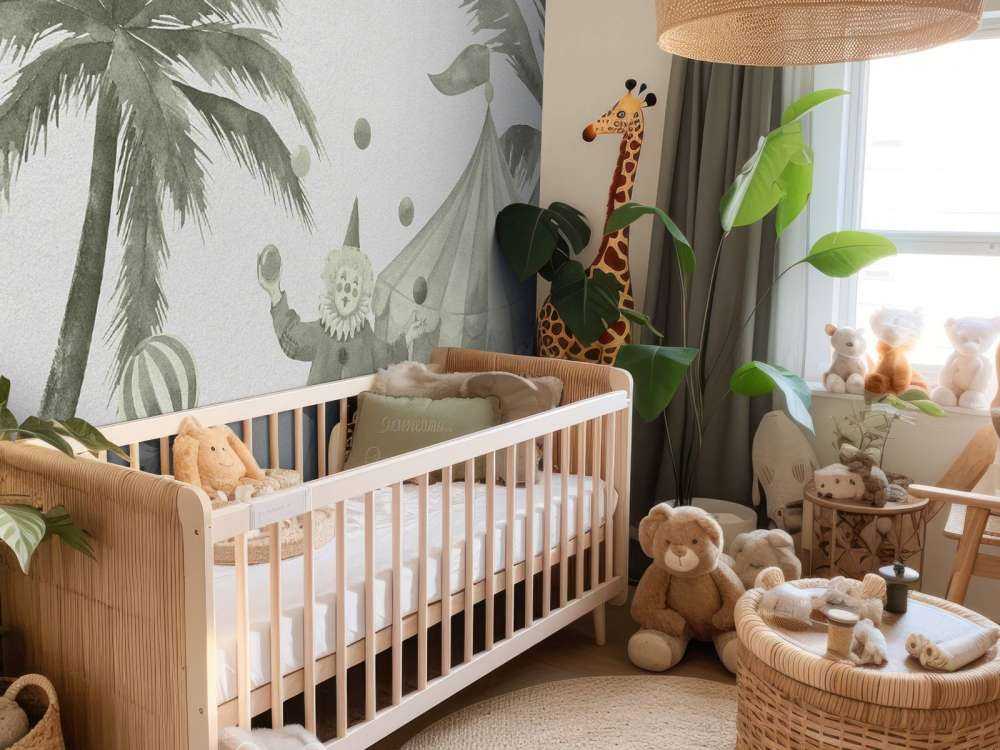 Allegri animali da circo in verde