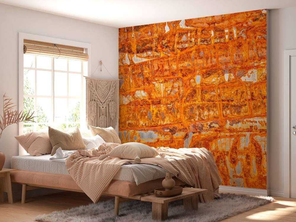 Piastra metallica arrugginita