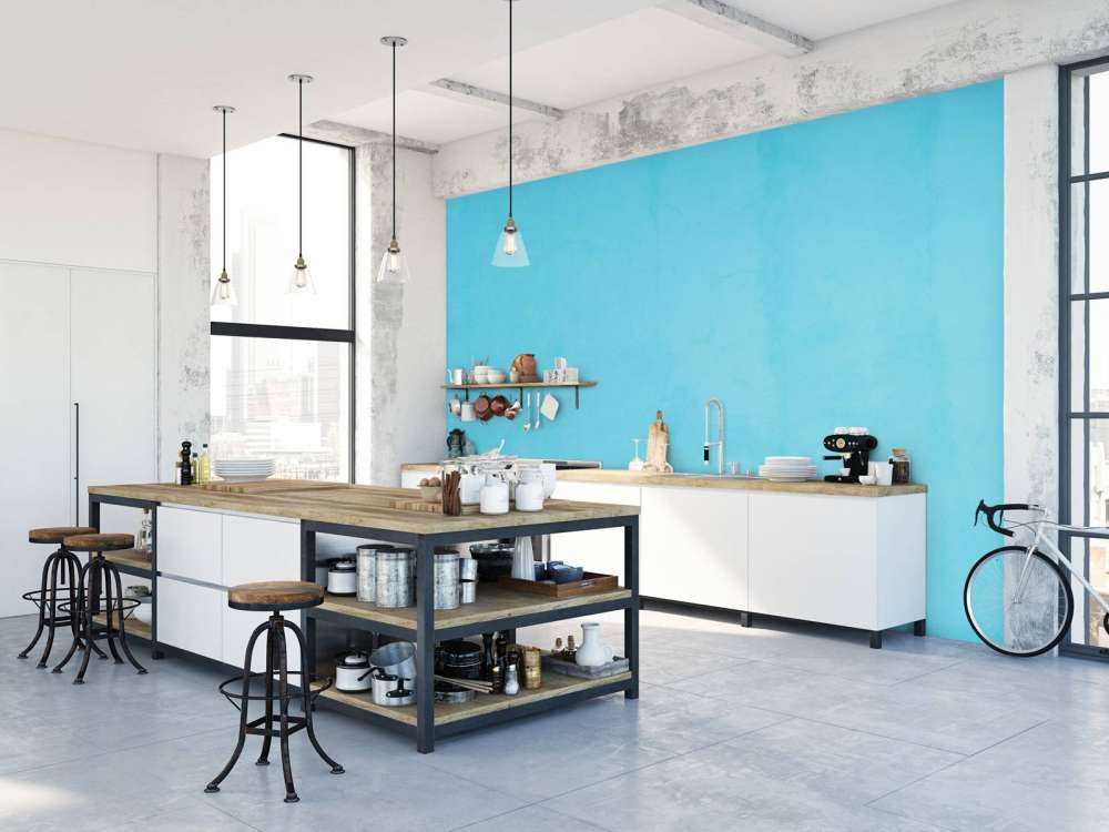 Calcestruzzo blu aria