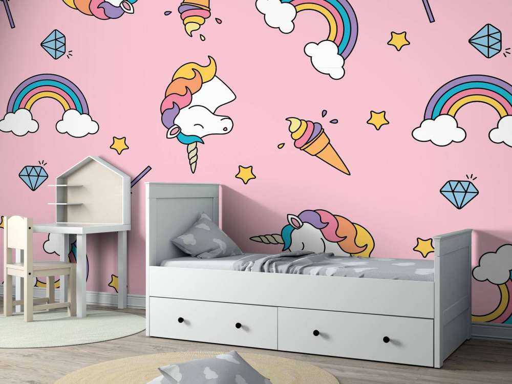 Modello unicorno colorato