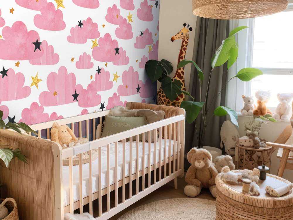 Nuvole acquerellate, rosa