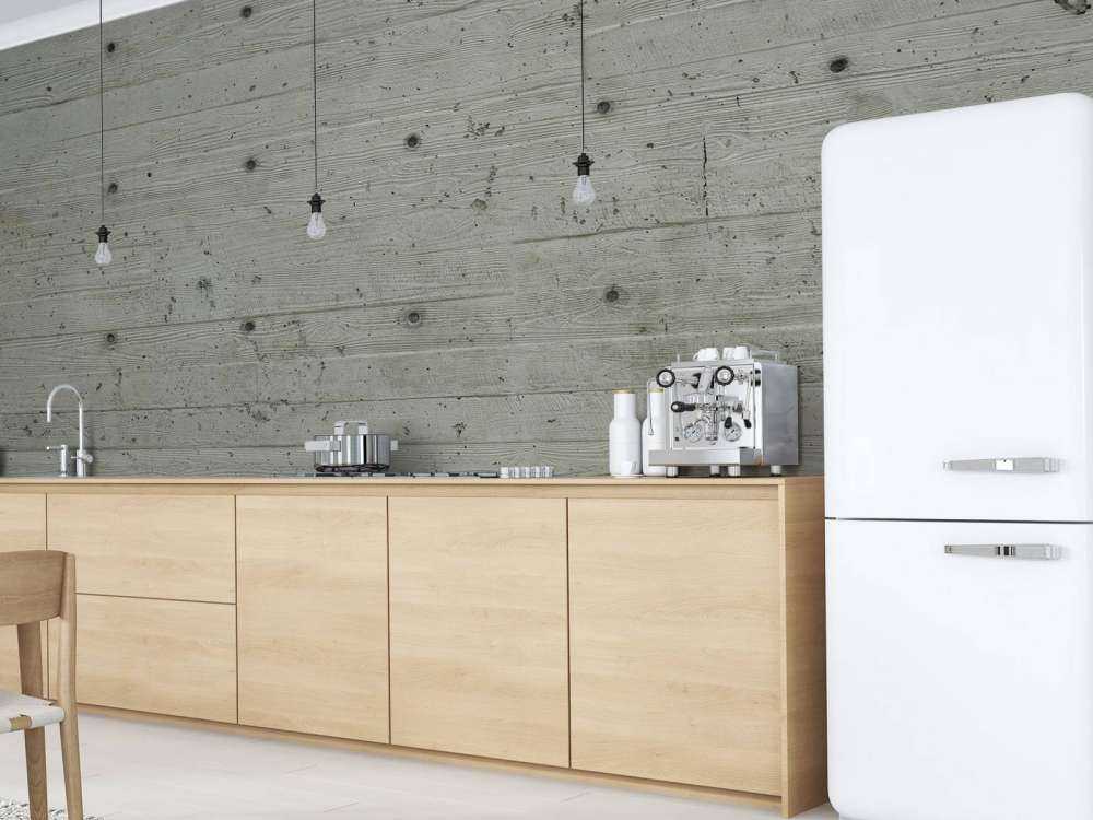 Calcestruzzo con effetto legno