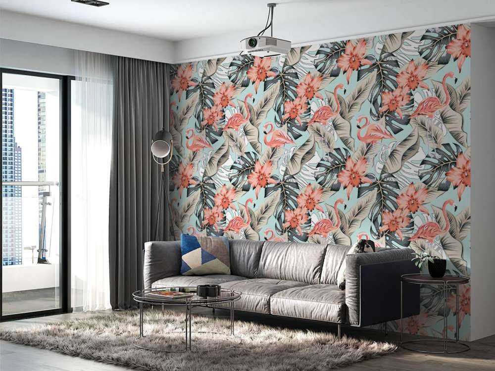 Fenicottero rosa tropicale