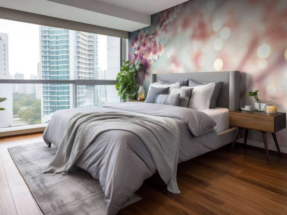 Ramo di fiori in fiore da vicino