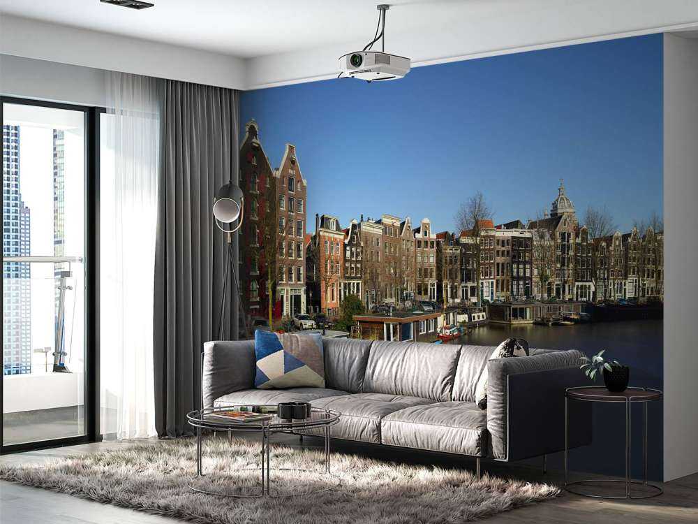 Case galleggianti lungo il canale