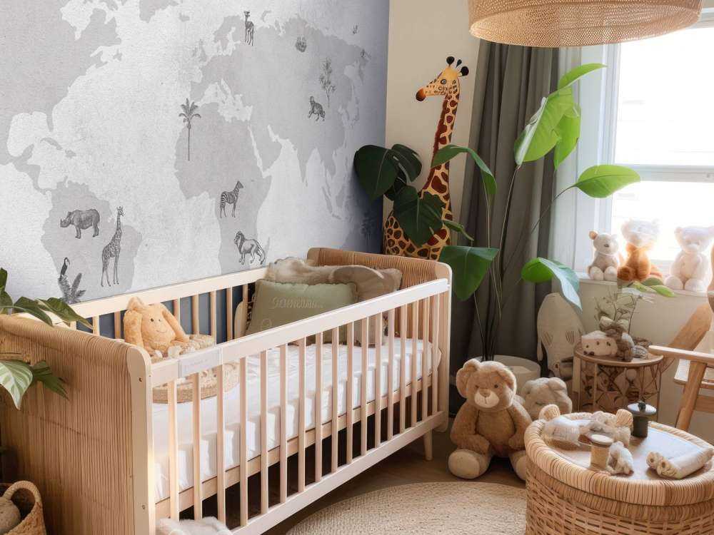 Mappa del mondo schizzo grigio