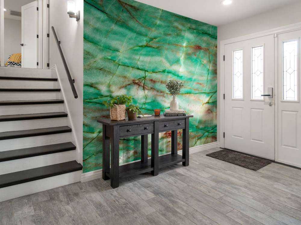 Marmo a strisce verdi