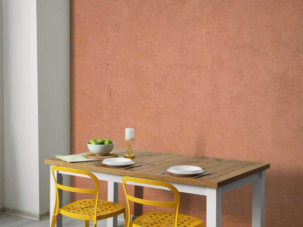 Struttura in calcestruzzo con colori in terracotta