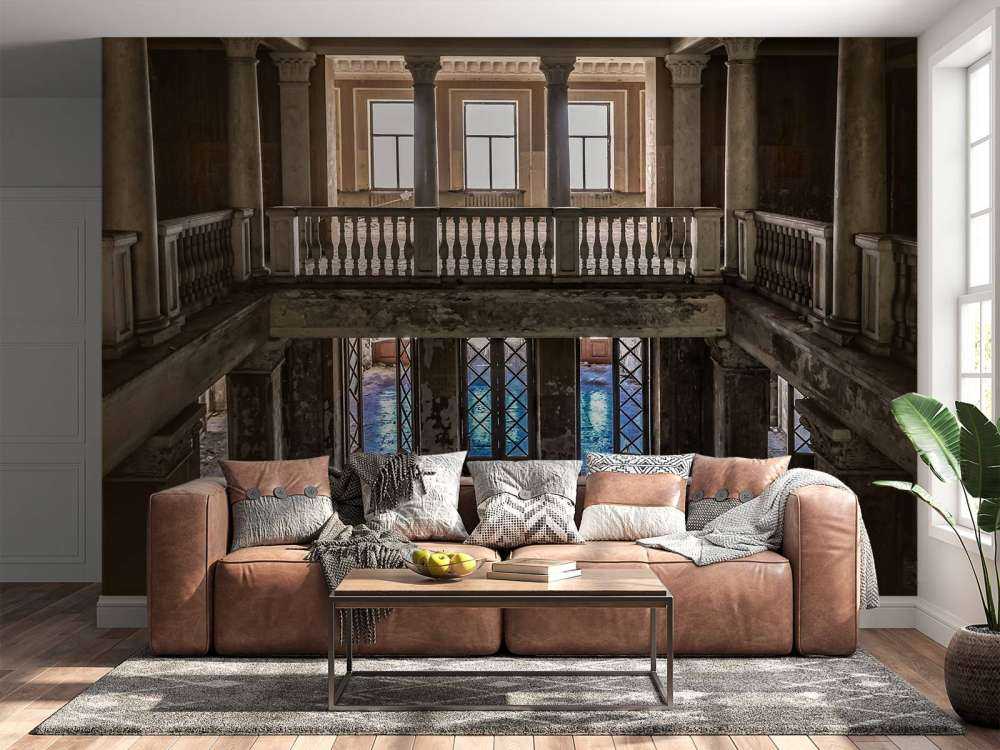 Vecchia casa di campagna in rovina