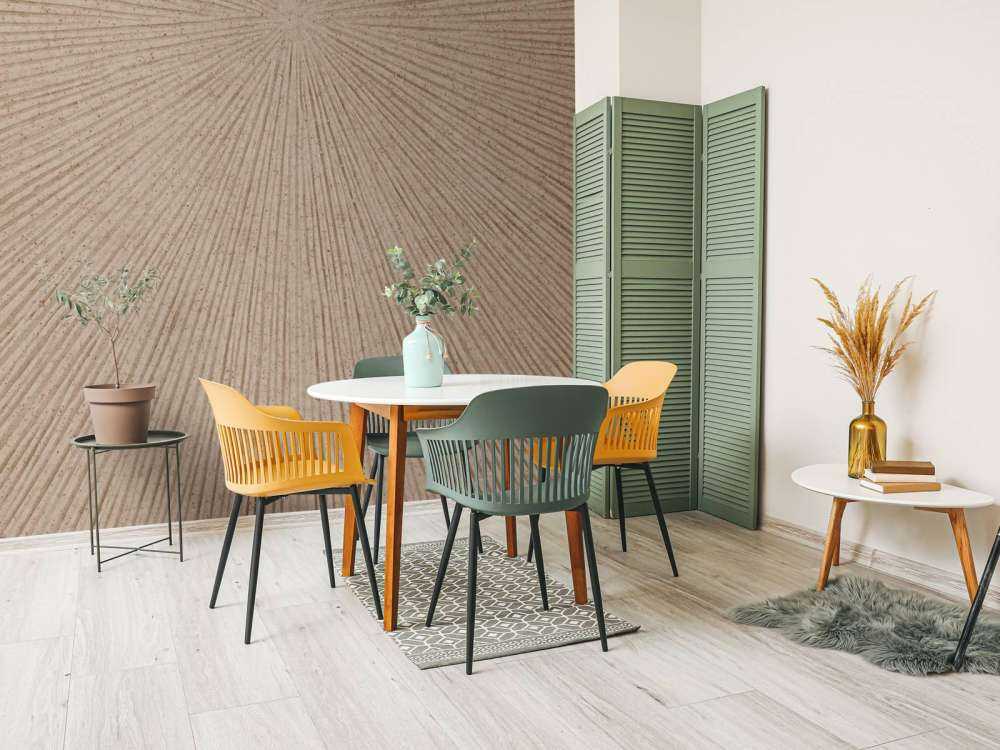 Struttura con linee in beige marrone