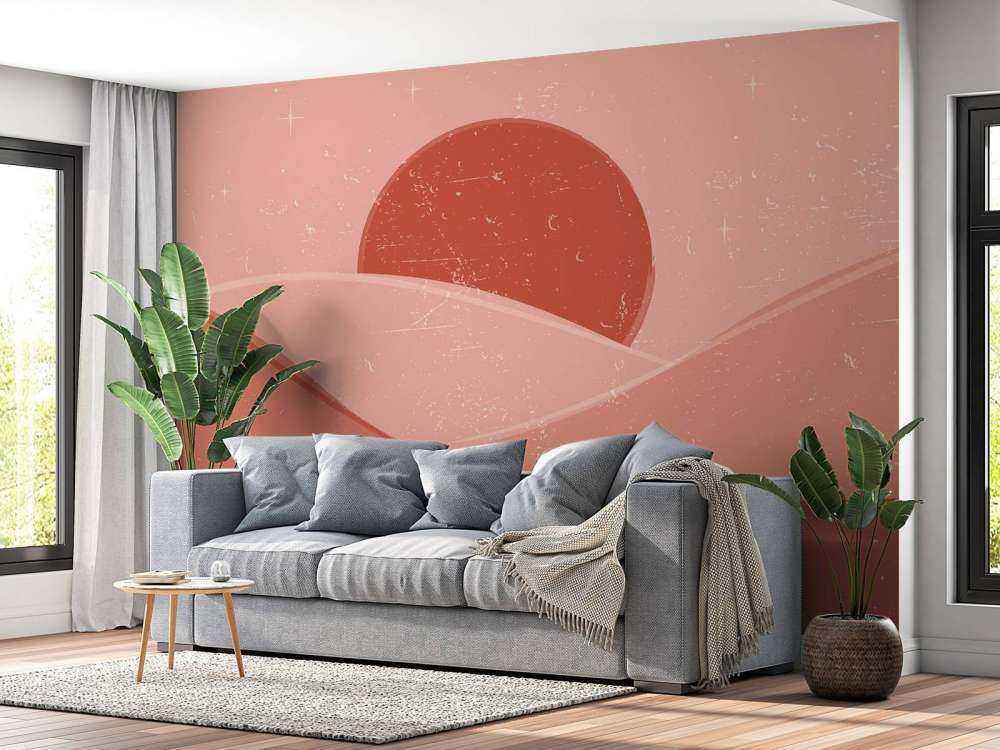 Onde rosse davanti al sole