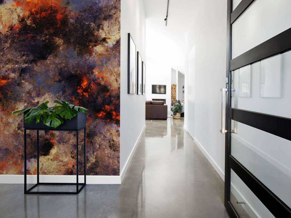 Nuvole scure astratte di fumo