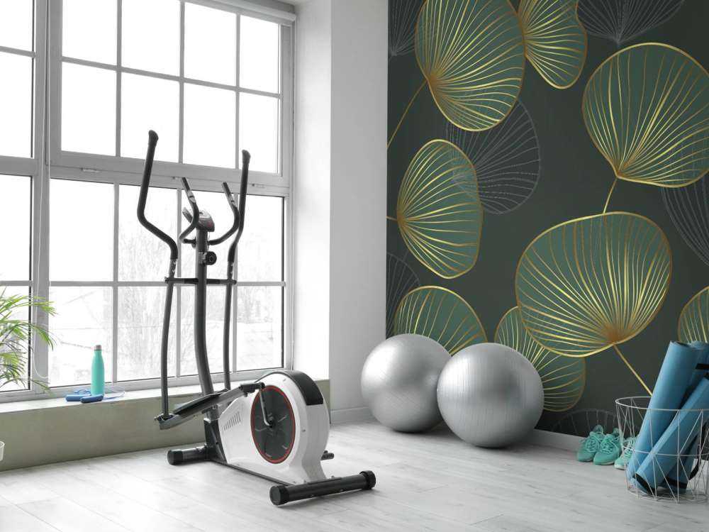 Foglie decorative con oro