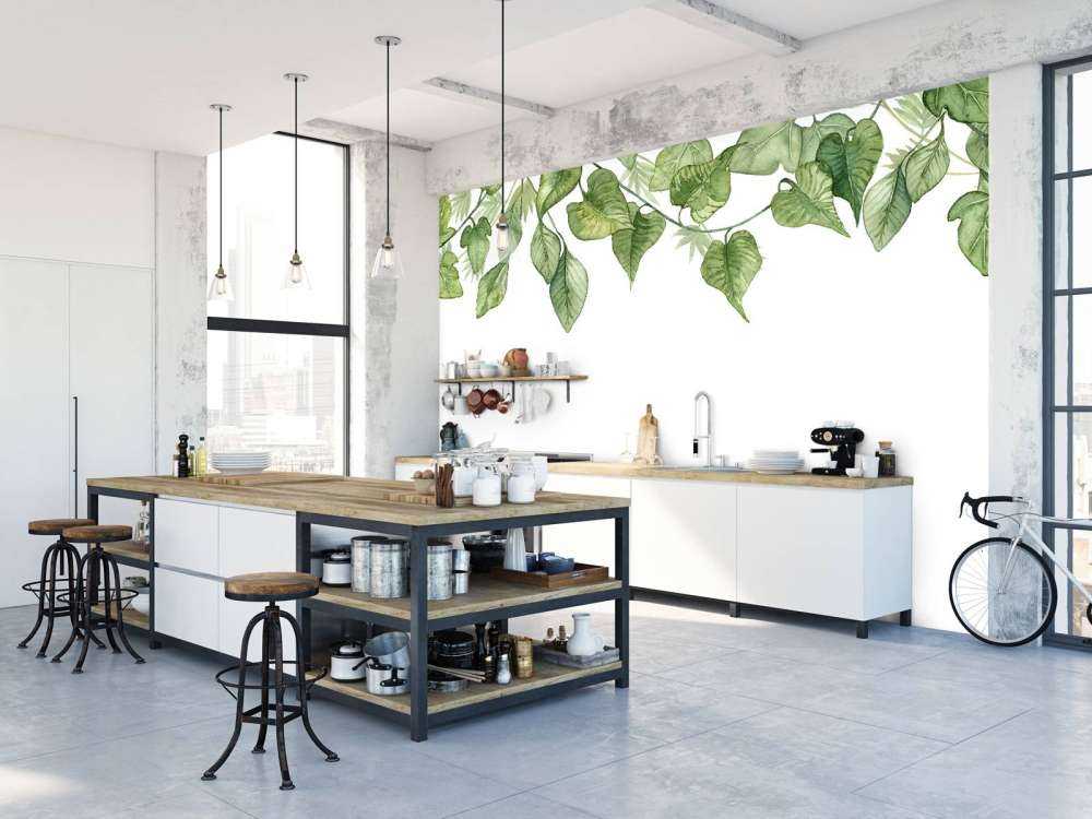 Appendere foglie di acquerello