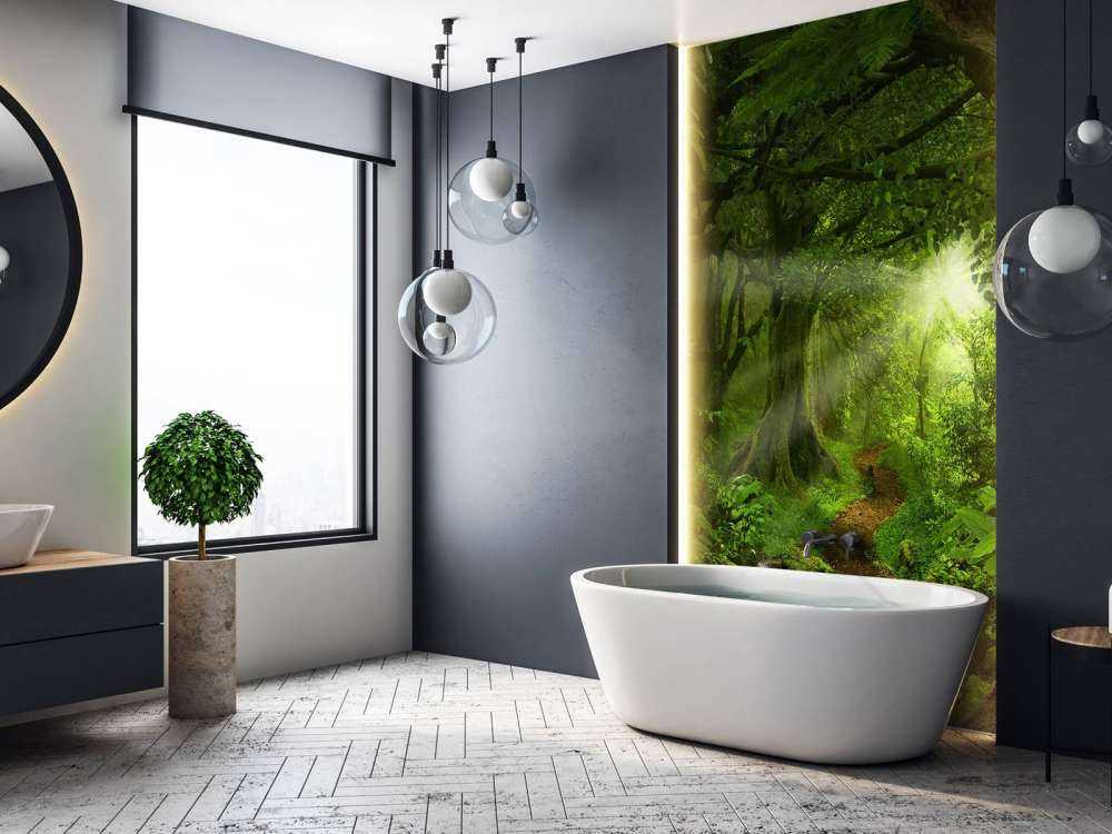 Giungla tropicale con luce solare