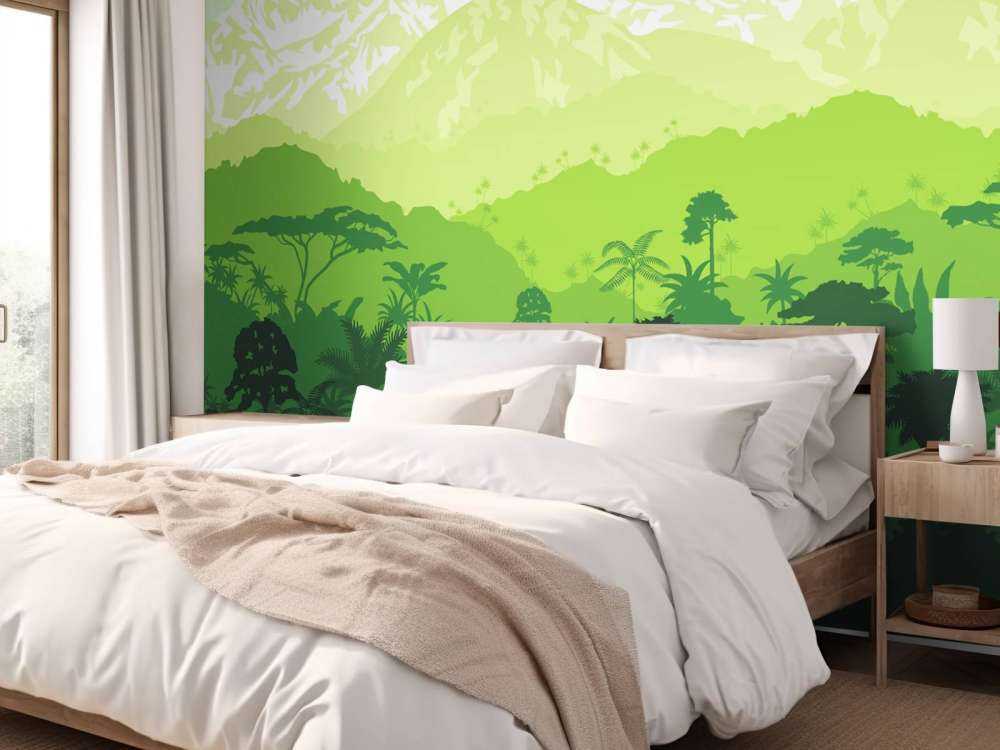 Alberi della giungla e alte montagne