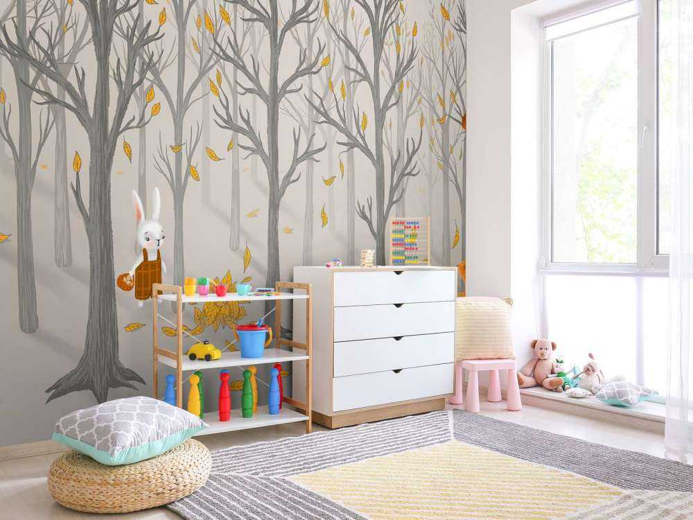 Animali della foresta in autunno