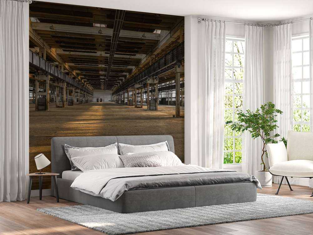 Vecchio garage abbandonato