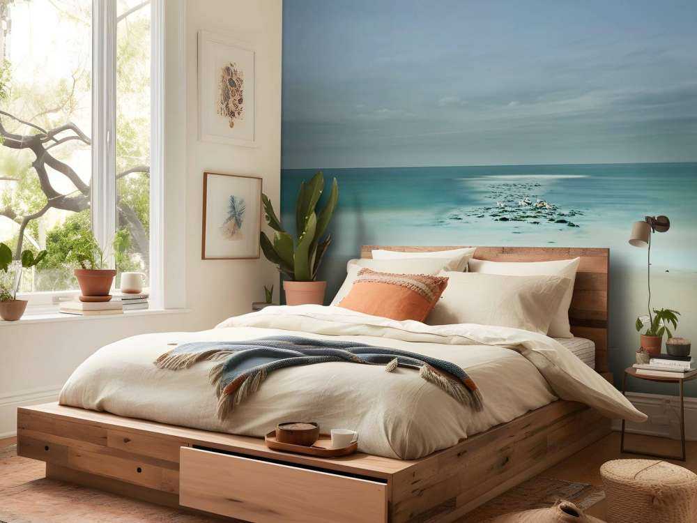 Mare calmo con gabbiani