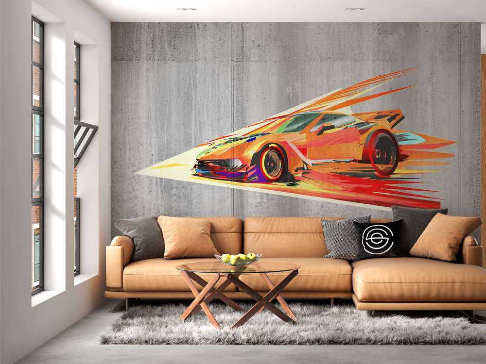Graffiti racecar