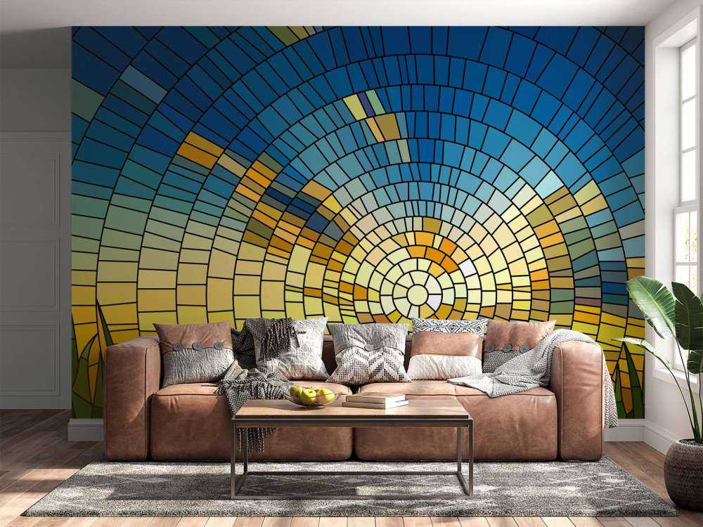 Tramonto su un prato