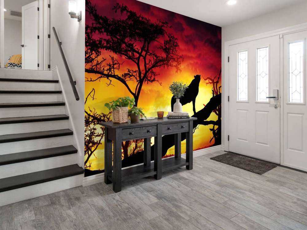 Ghepardo su un albero