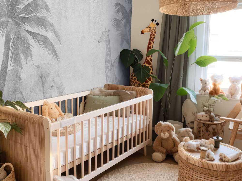 Allegri animali della giungla sul cemento