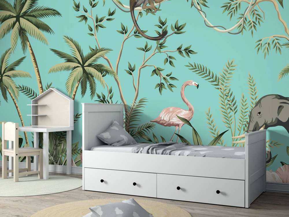 Elefante, fenicottero e amici