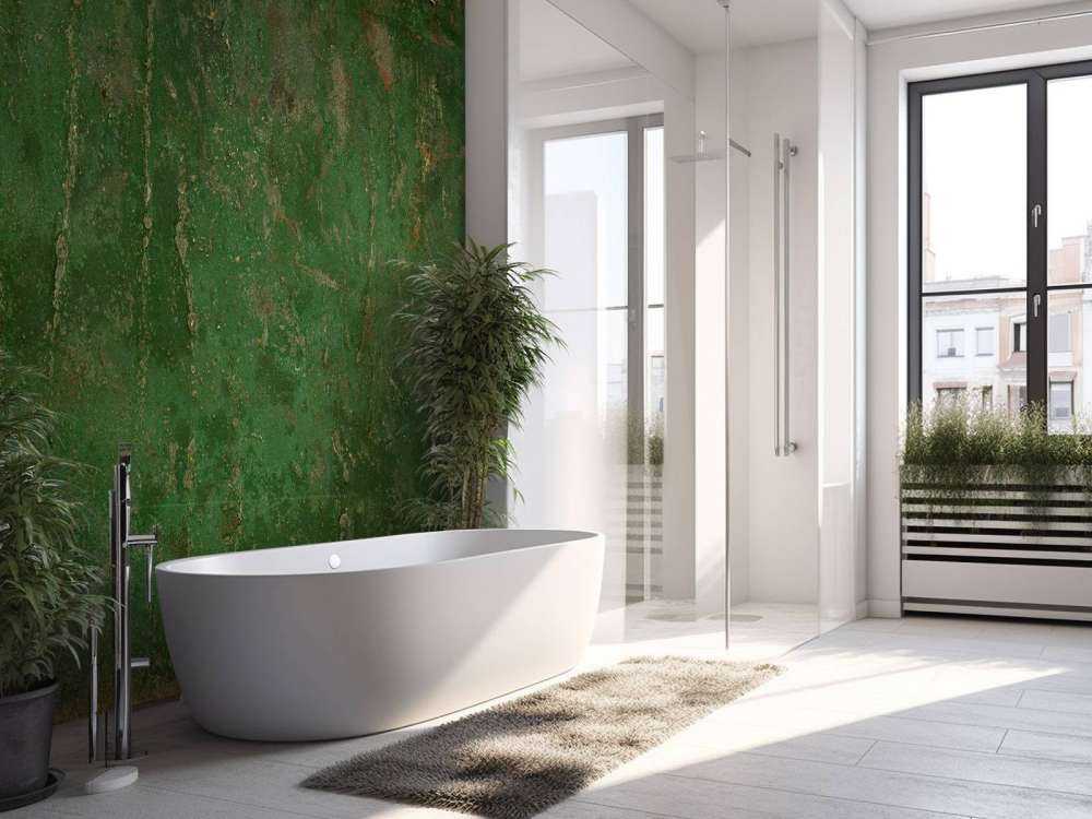 Metallo ossidato verde