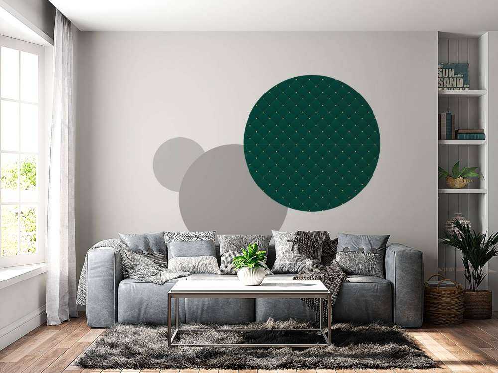 Modello chesterfield verde scuro