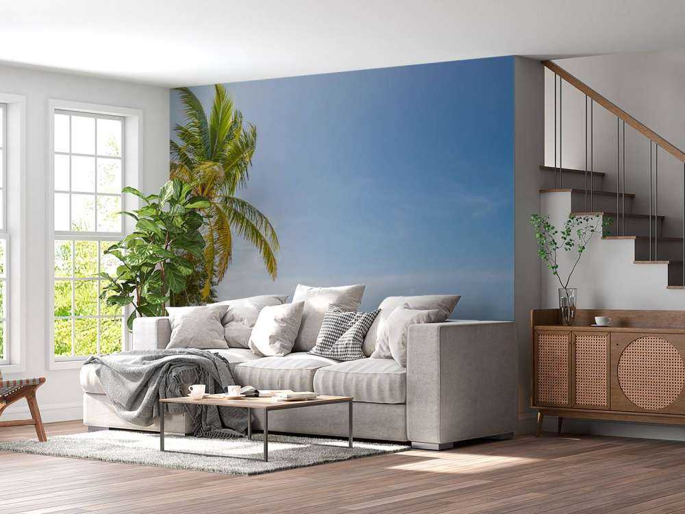 Spiaggia tropicale con altalena