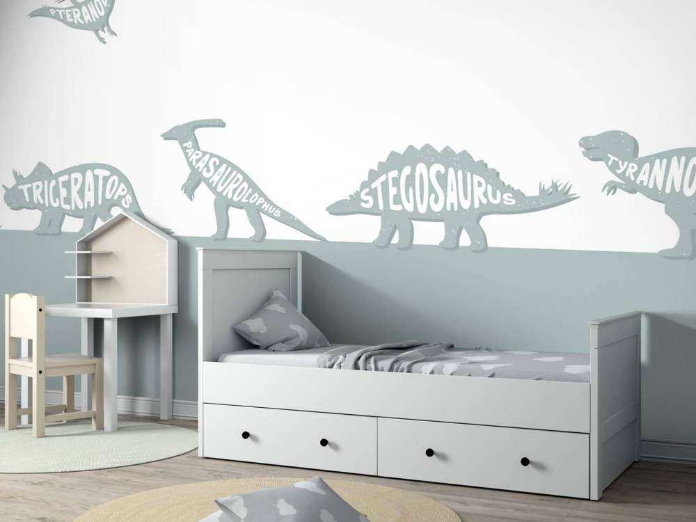 Dinos con testo in blu