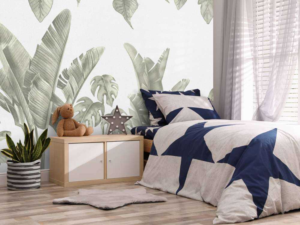 Foglie della giungla in verde