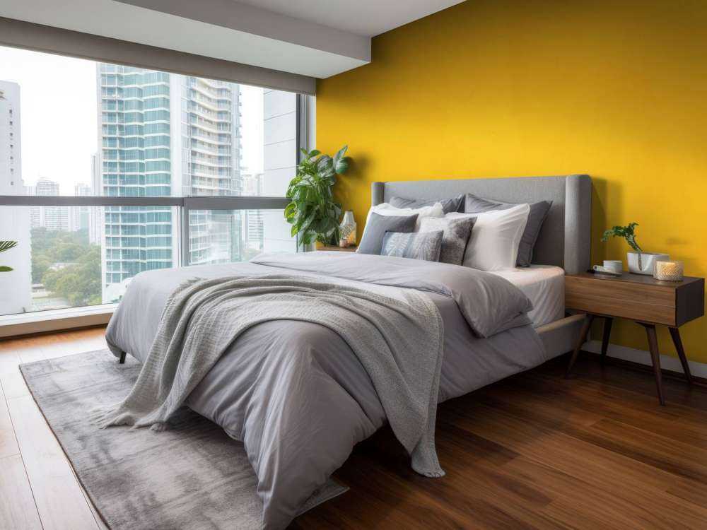 Calcestruzzo giallo arancio solare