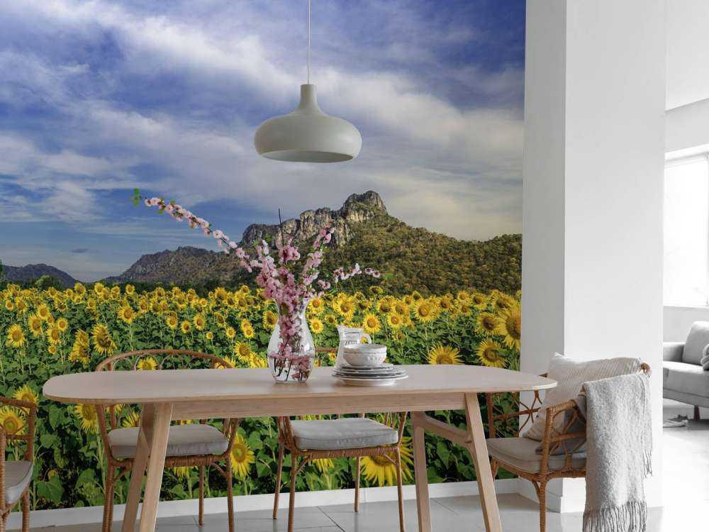 Campo fiorito giallo