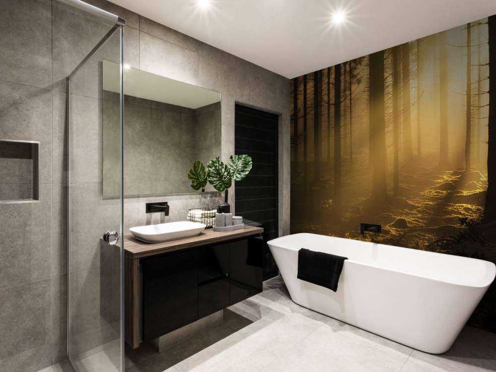 Scuro bosco autunnale