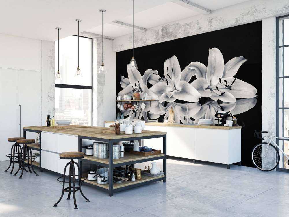 Fiori in bianco e nero