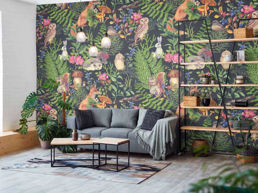 Motivo della foresta scura