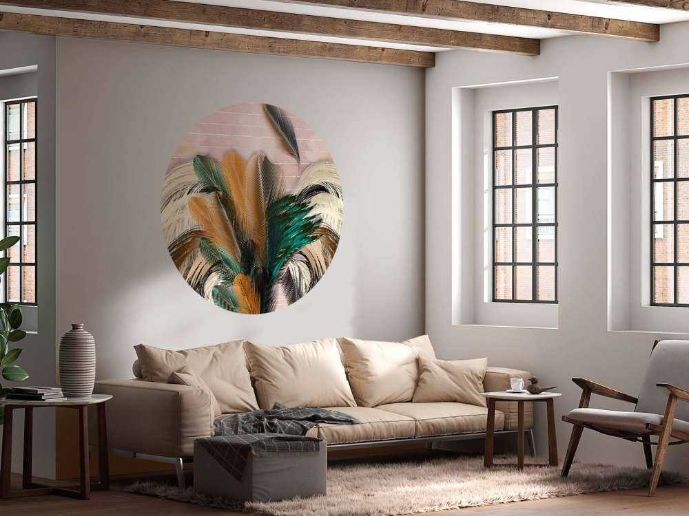 Plumas en forma de flor