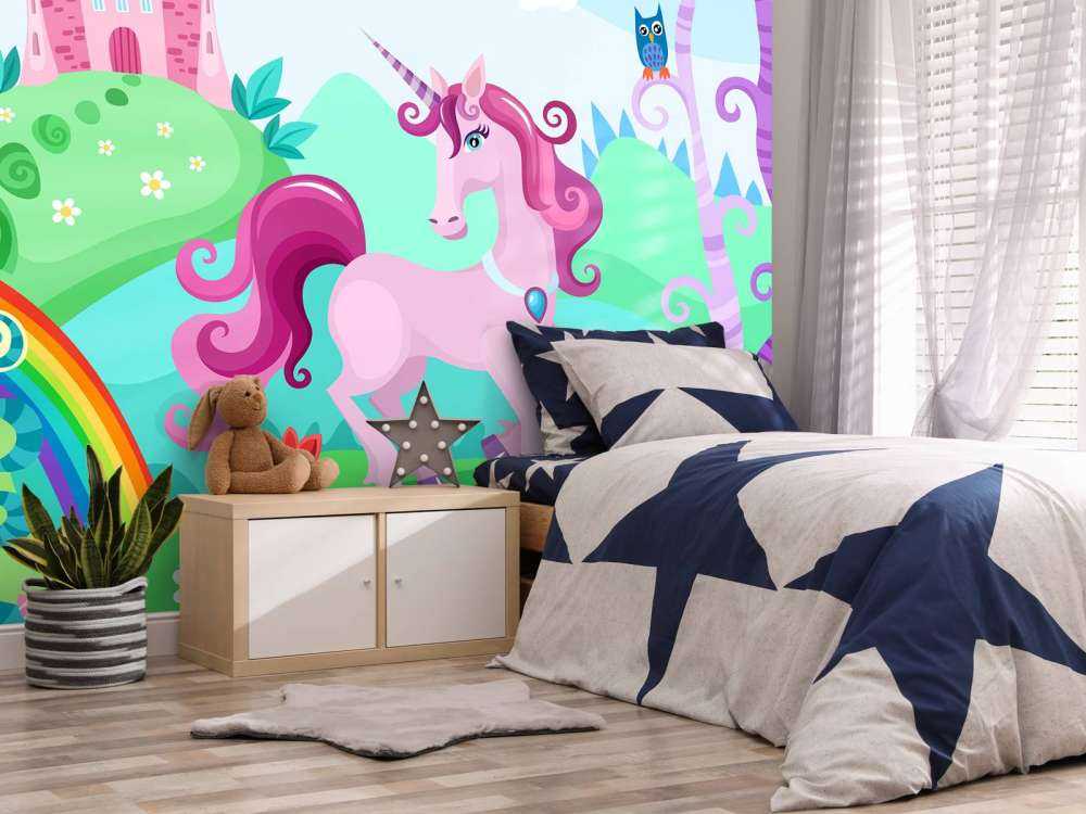 Unicorno in un castello