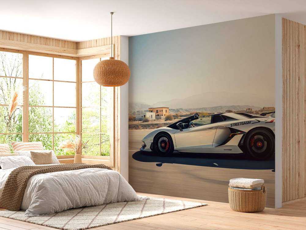 Lamborghini Aventador Roadster nel deserto