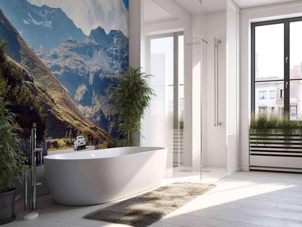 Panorama di una strada di montagna